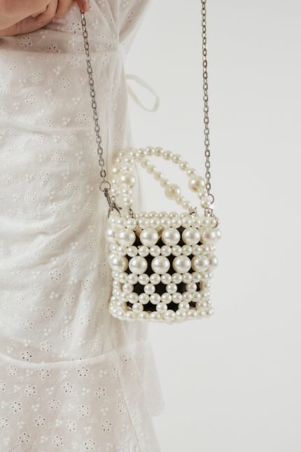 Petite Faux Pearl Purse